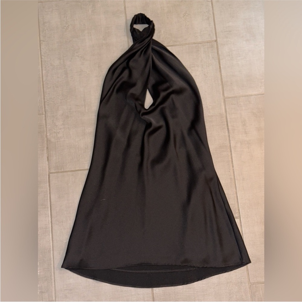 Show Me Your MuMu Black Halter Mini Dress - Picture 4 of 5